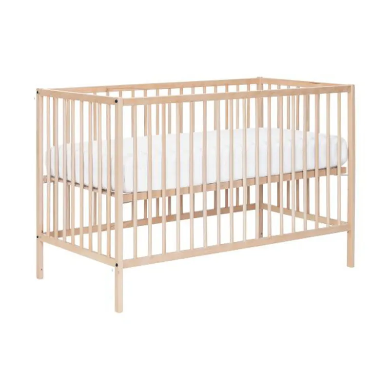 Europe Baby Solid Beech Babybett - 60 x 120 cm - Natur