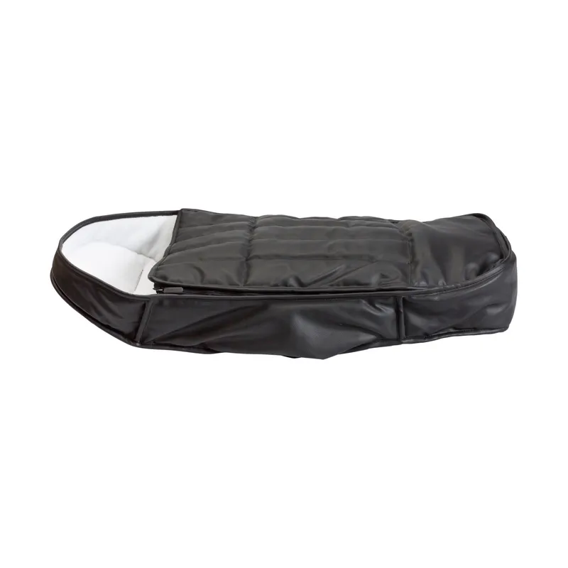 Dubatti Fußsack aus Leder, Schwarz