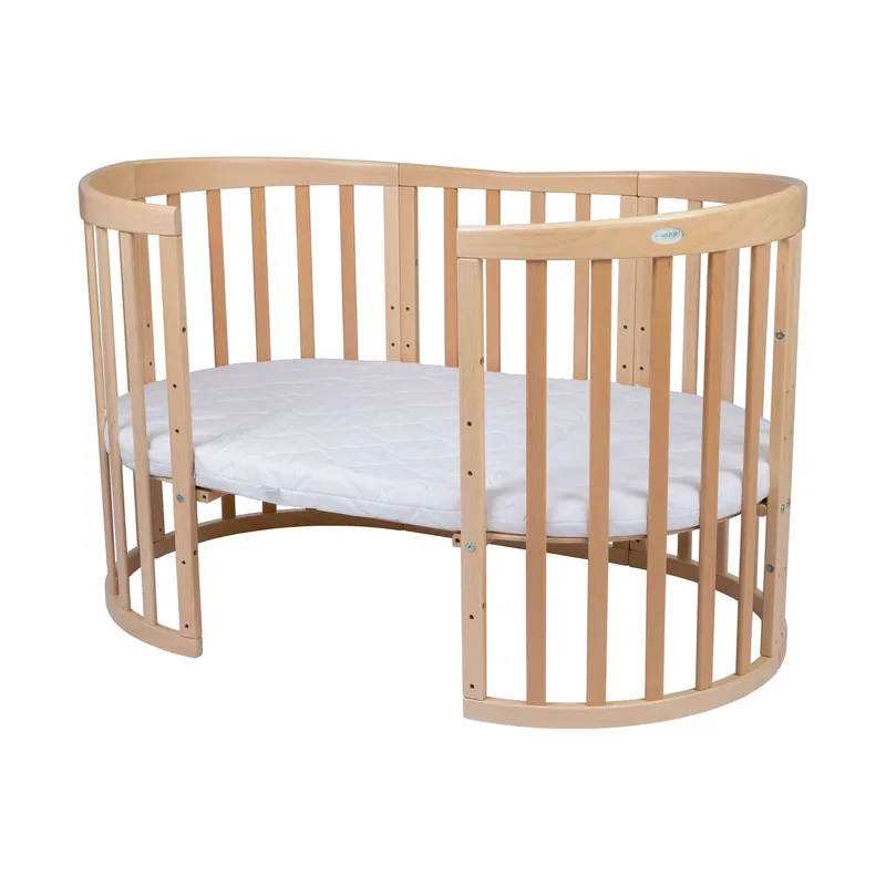 Waldin Ovales Kombibett 7-in-1 – inkl. Matratze