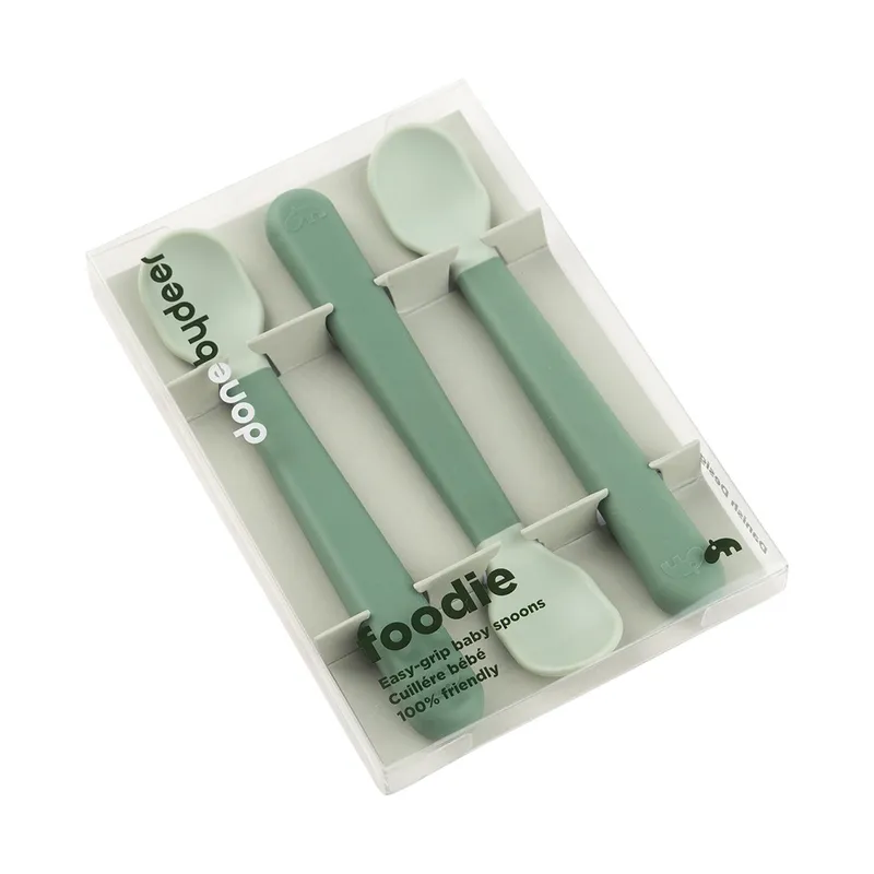 Done By Deer Easy Grip Löffel - 3 Stück - Green