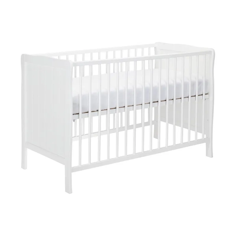 Europe Baby Sarah Babyzimmer Weiß | Bett 60 x 120 cm + Kommode