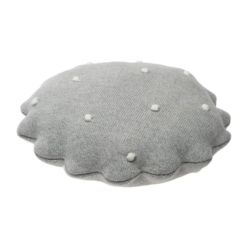 Lorena Canals Biscuit Kissen – Rund – Grau