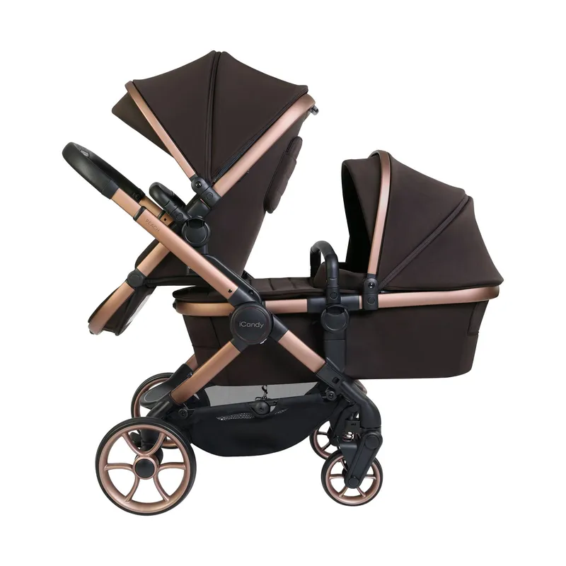iCandy Peach 8 Doppelkinderwagen Komplettset – Pecan
