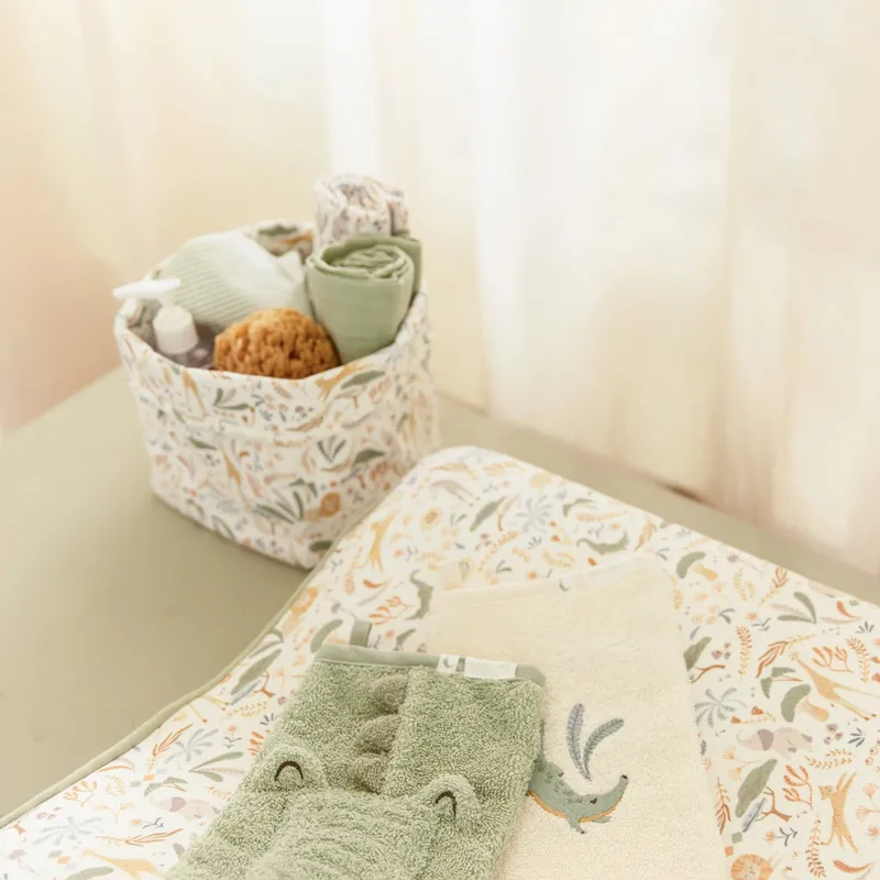 Little Dutch Krokodil Waschlappen-Set – Grün