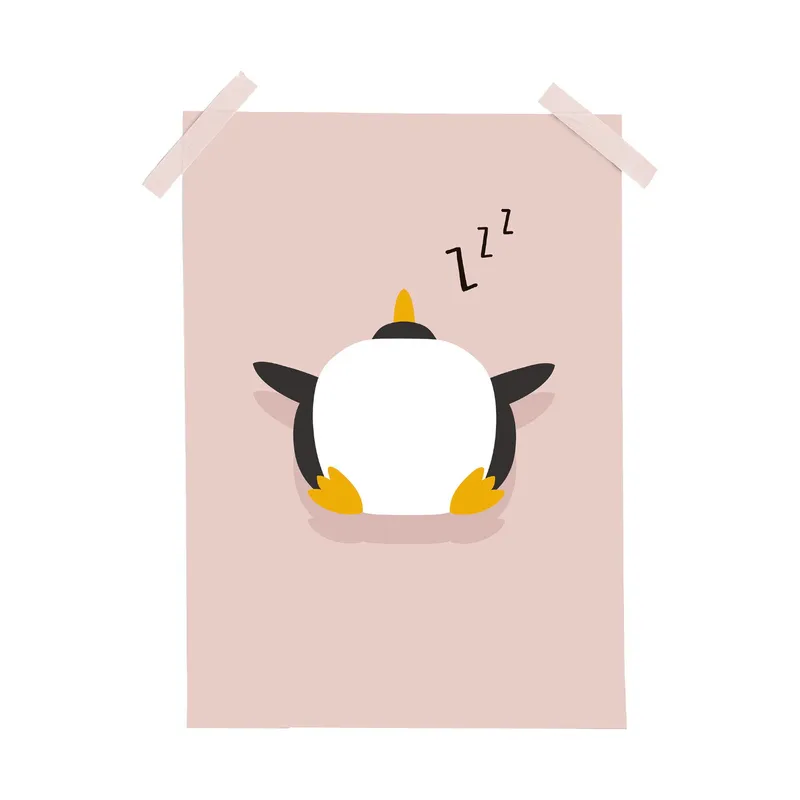 Bonjourbébé My Planet Poster ZZZ Pink 30 x 40 cm