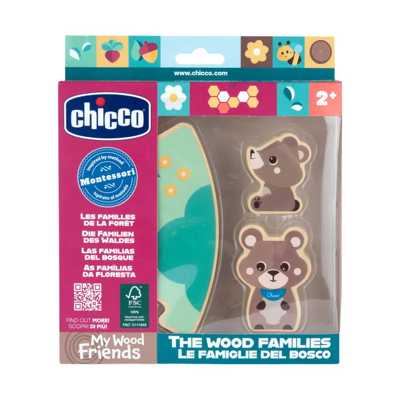 Chicco My Wood Friends Families - Papa Bär