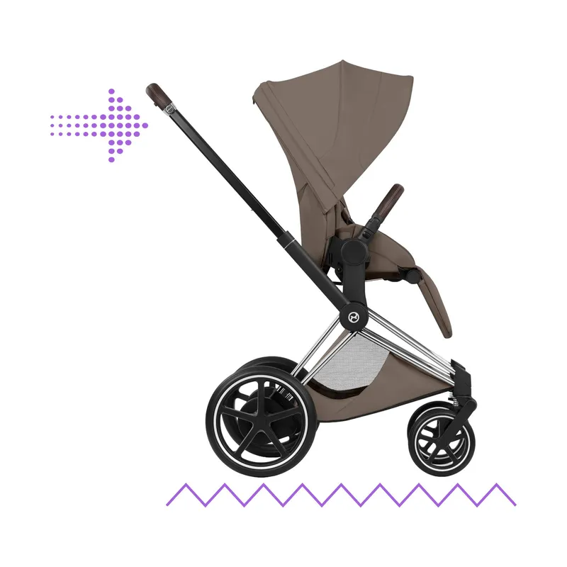 Cybex Kinderwagen 2-in-1 - e-Priam 5 Style - Chrome Brown Frame