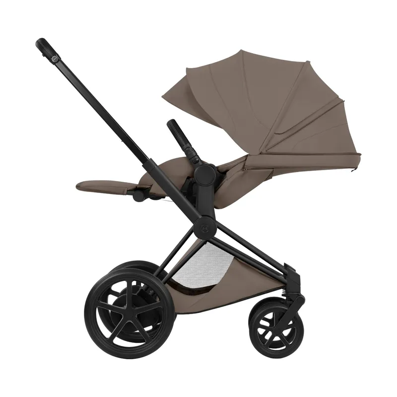Cybex e-Priam 5 Style Kinderwagen 2-in-1 - Mattschwarzes Gestell