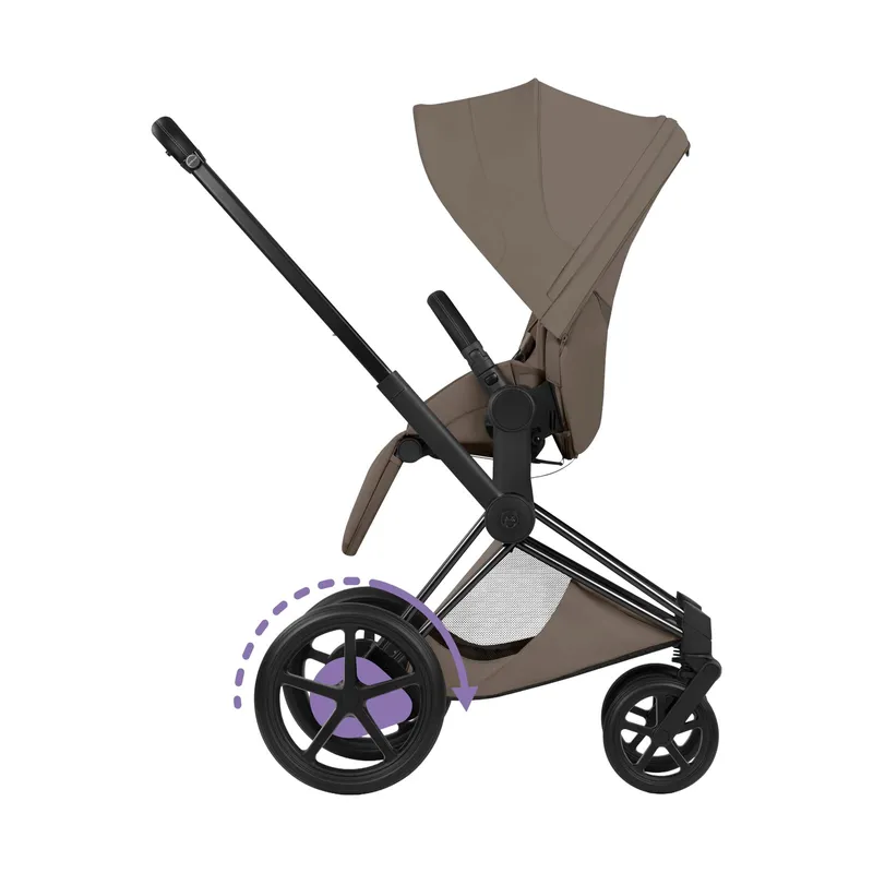 Cybex e-Priam 5 Style Kinderwagen 2-in-1 - Mattschwarzes Gestell