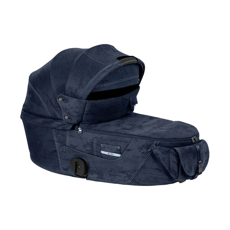 Cybex e-Priam 5 Style Rebellious Luxury 2-in-1 Kinderwagen – Denim Blue | Navy Blue