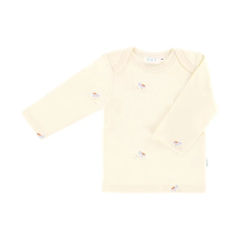 DAY T-Shirt Langarm – Creme – Gr. 50/56