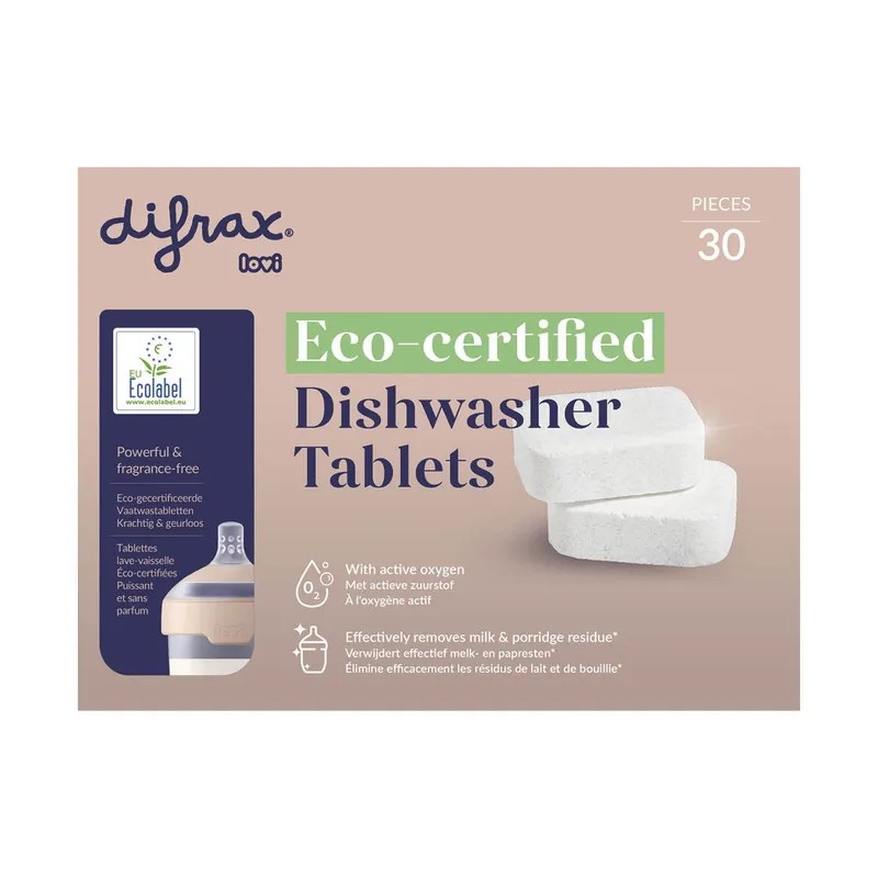 Difrax Geschirrspültabs- Eco-Certified - 30 Stück