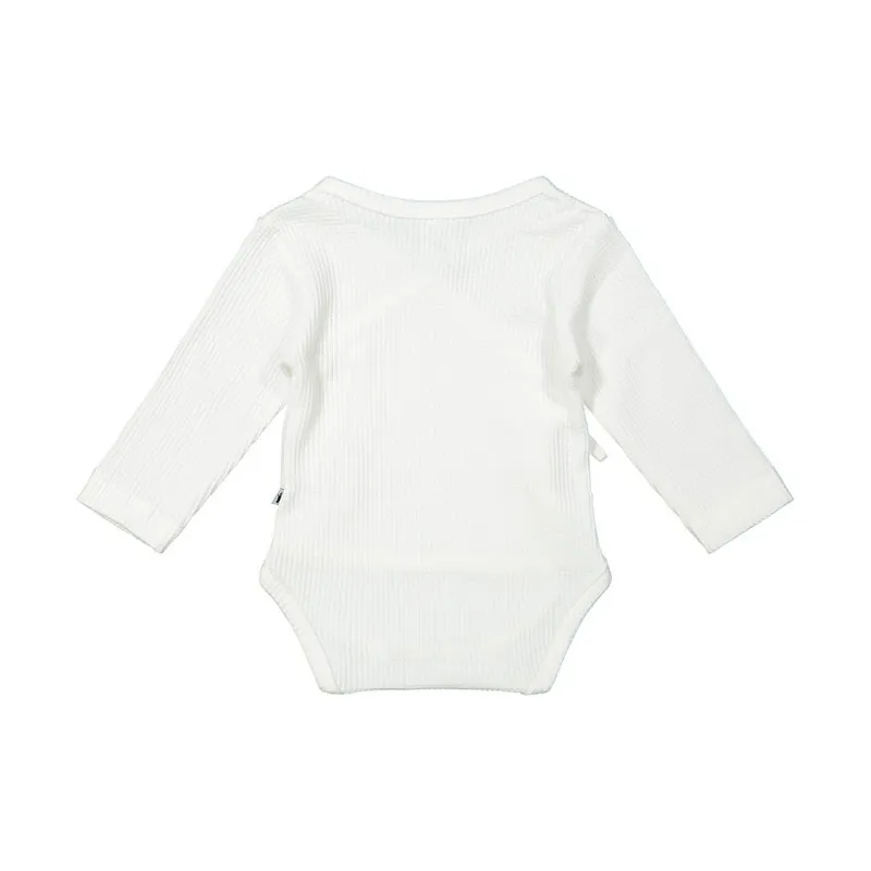 Klein Baby Wickelbody - Lange Ärmel - Größe 62 - Off White