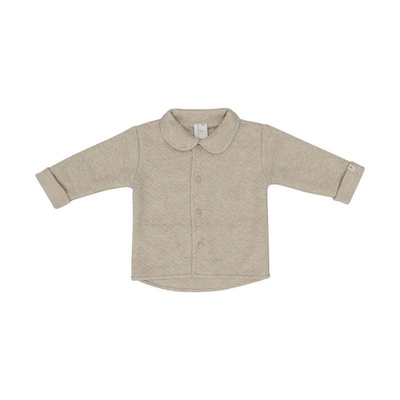 Klein Baby Cardigan - Größe 56 - Beige Melange