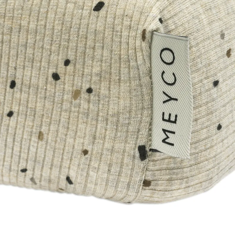 Meyco Rib Mini Spot Wickelunterlagenbezug - Sand Melange