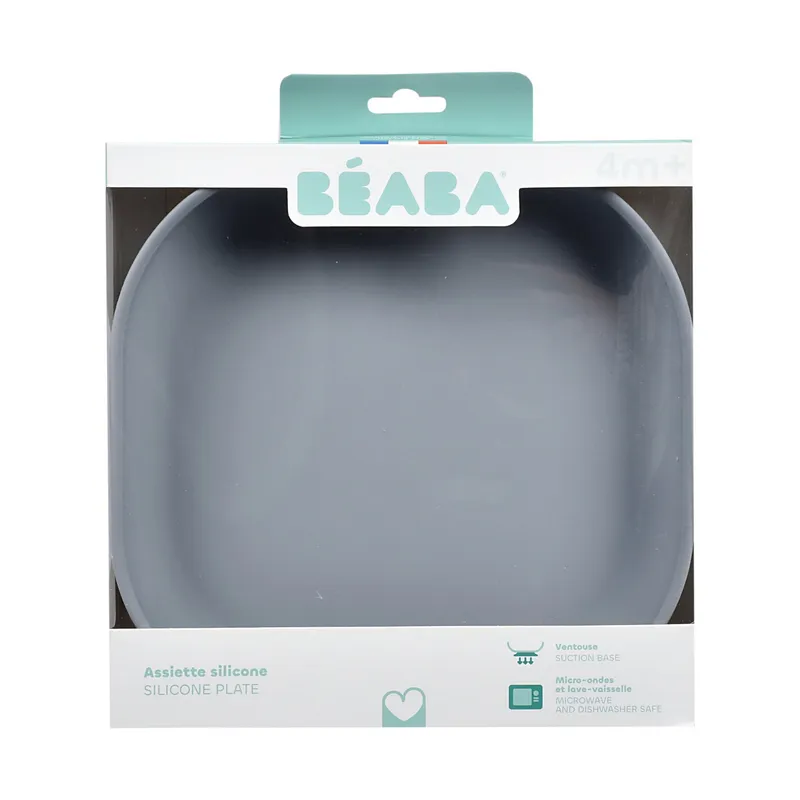 Beaba Teller Mit Saugnapf Blau