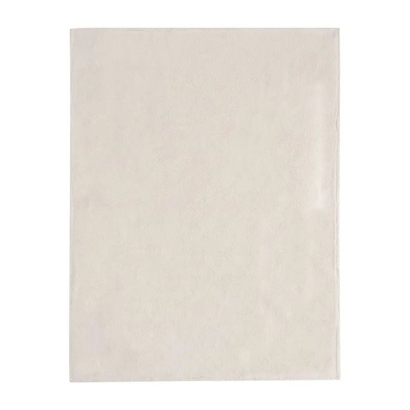 Jollein Check Knit Babydecke 75 x 100 cm - Oatmeal / Teddy Fleece