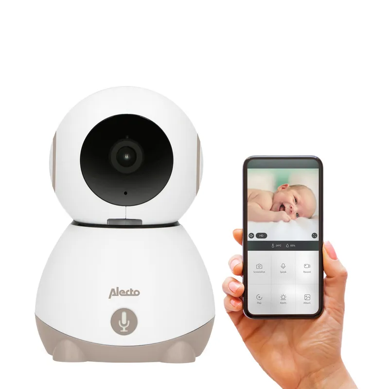 Alecto SmartBaby10 WLAN-Babyphone mit Kamera – Beige