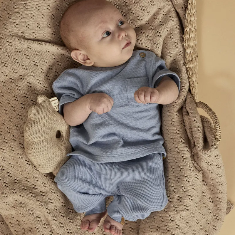 Lil' Atelier Sweatshirt - Dusty Blue - Größe 56
