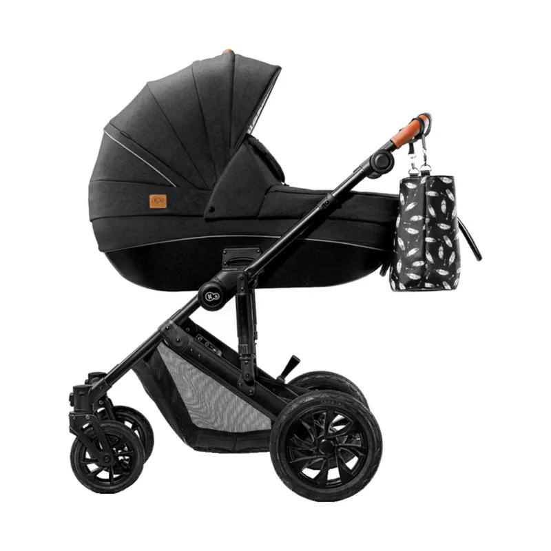 Kinderkraft Combi 3 in 1 Prime Black Inkl Autositz und Mommy Bag