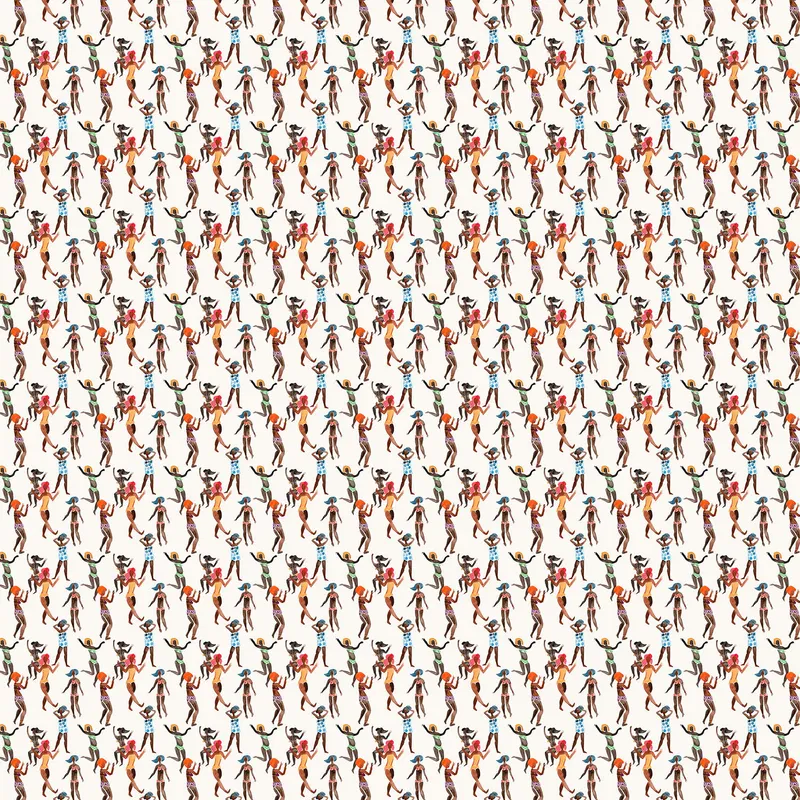 Creative Lab Amsterdam Dancing Queen Vliestapete - 389,6 x 280 cm