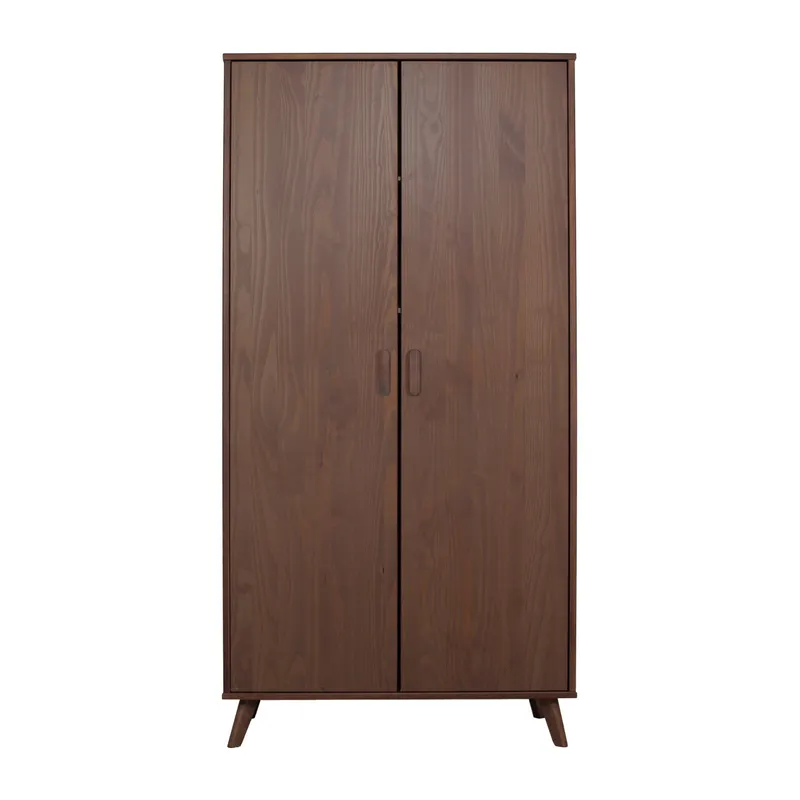 Europe Baby Olivia II Kleiderschrank 2-türig – Walnuss – Retro