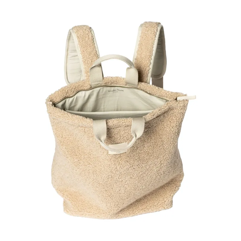 Studio Noos Adult Teddy Rucksack Ecru