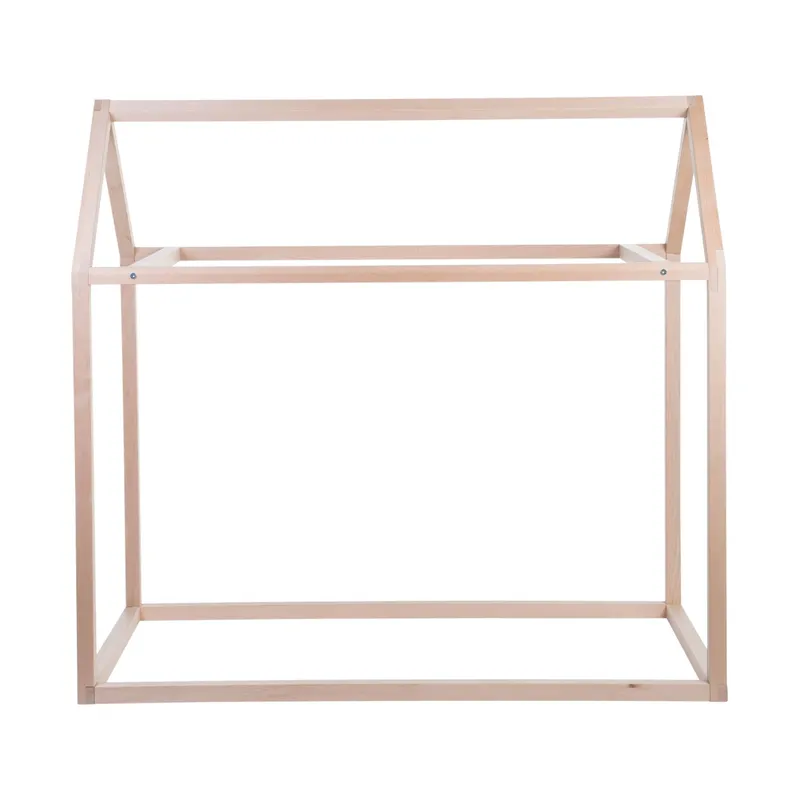 Childhome Haus Bettrahmen Natur 70 x 140 cm