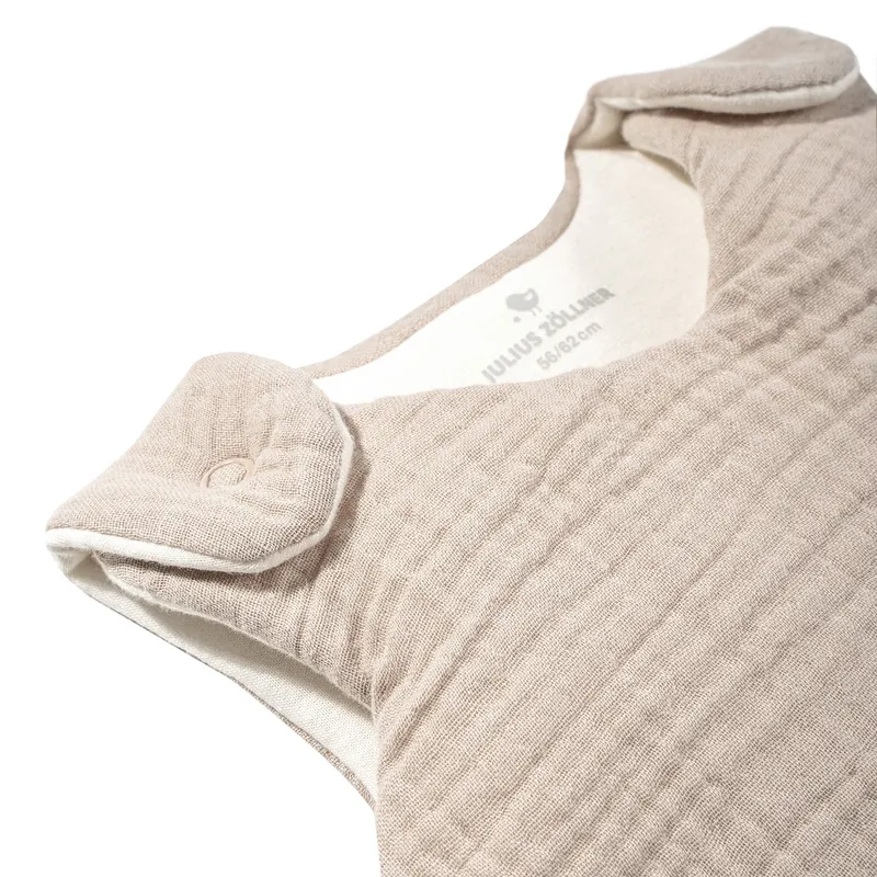Julius Zöllner Muslin Babyschlafsack - Sand - Größe 62/68