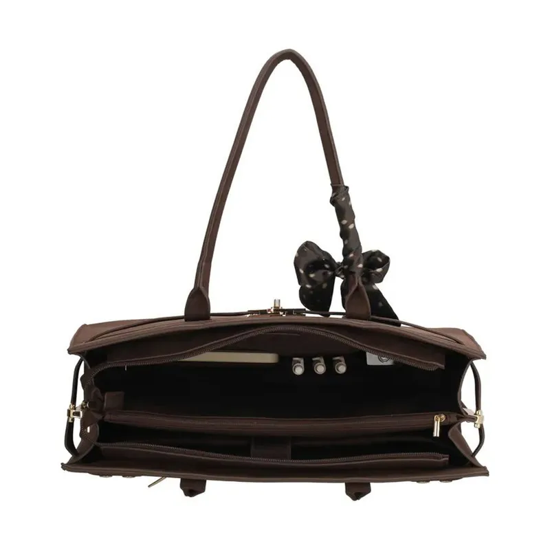 Charm London Laptoptasche - The Hamptons Village - 15,6 Zoll - Braun
