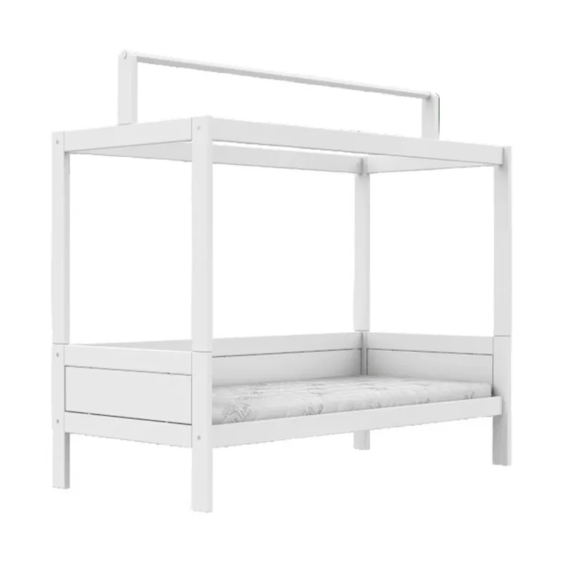 LIFETIME Kinderbett mit Himmelbettgestell – Deluxe-Lattenrost