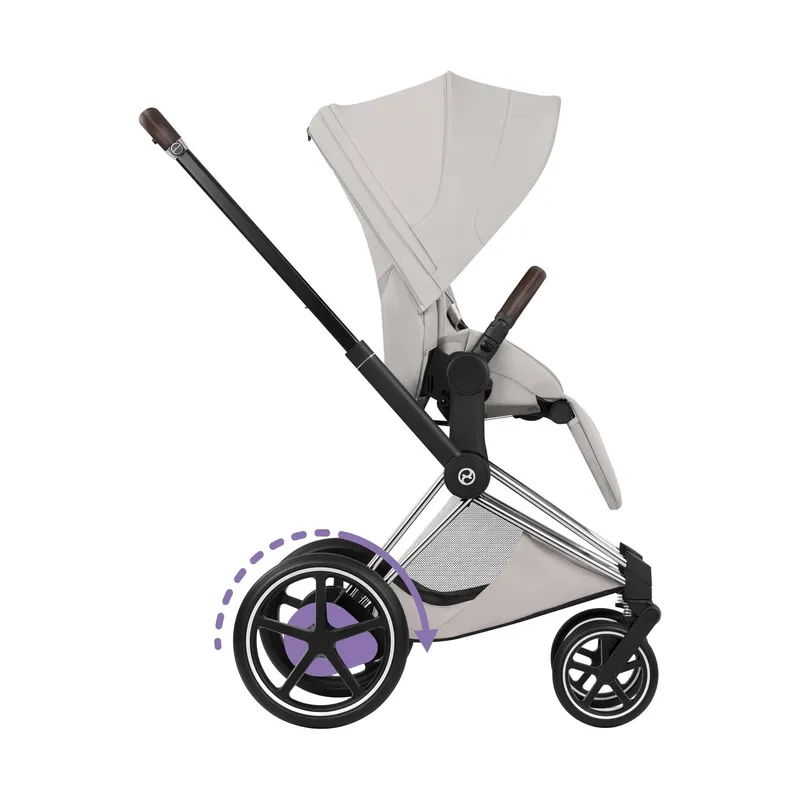 Cybex Kinderwagen 2-in-1 - e-Priam 5 Style - Chrome Brown Frame