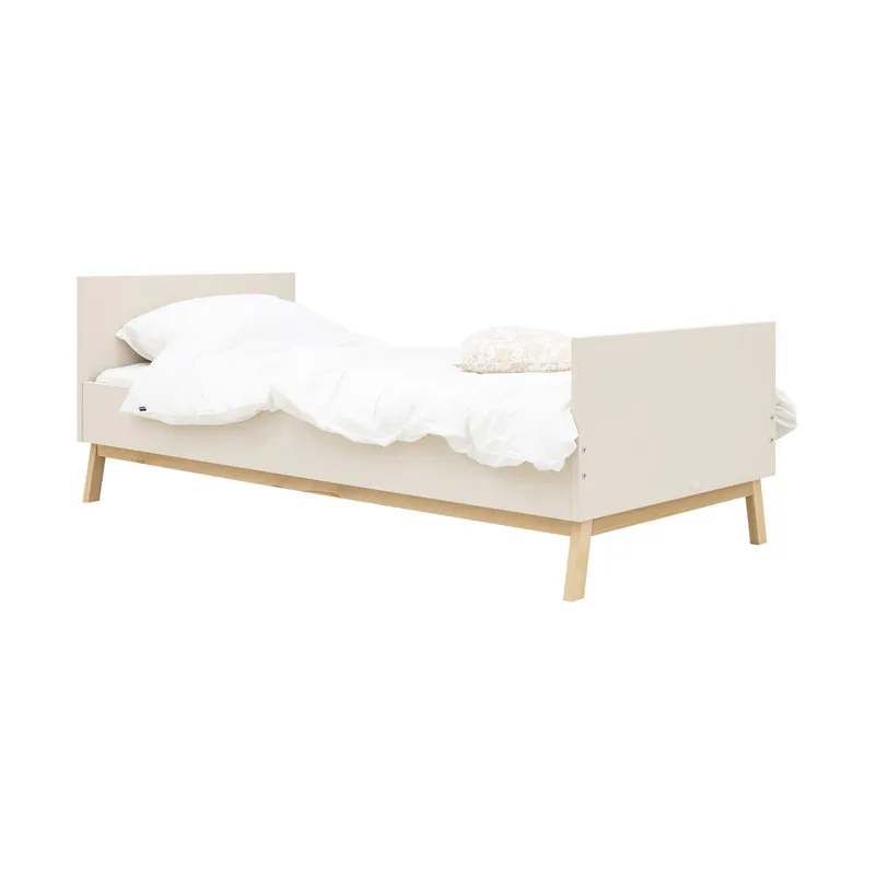 Bopita Saba Jugendzimmer - Dune / Natur - Bett 90x200 cm + Nachttisch