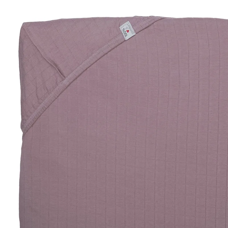 Lodger Slumber Solid Spannbettlaken - 40 x 80 cm - Rose