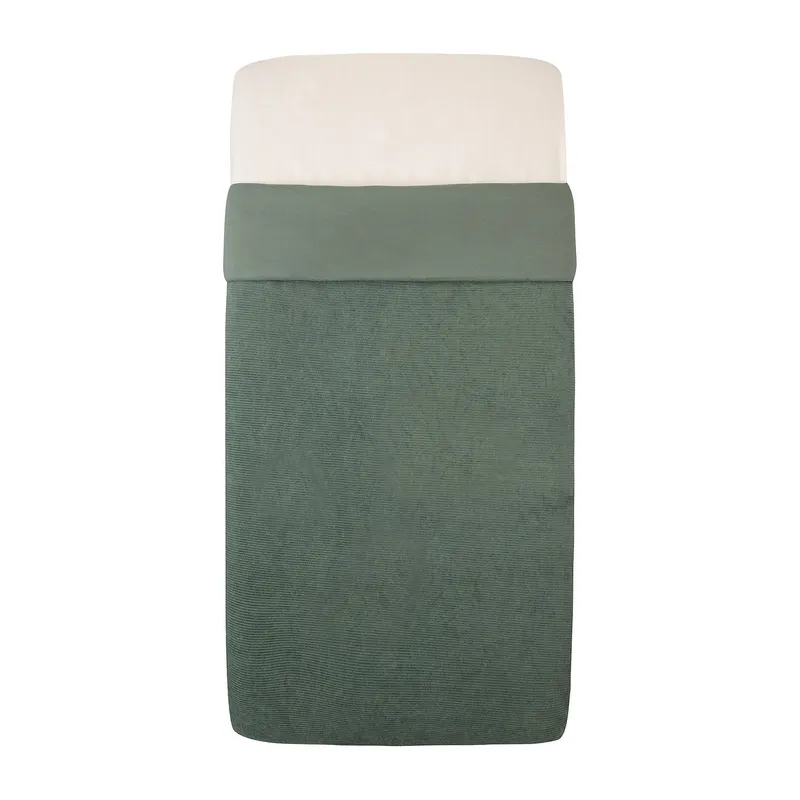 Witlof For Kids Velvet Rib Tuck-Inn Babydecke - Forest Green