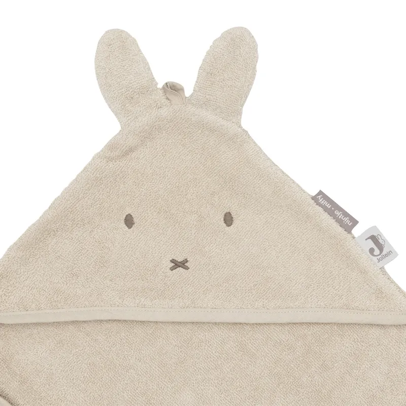 Jollein Badecape - Miffy - Frottee - 75x75 cm - Warm Sand