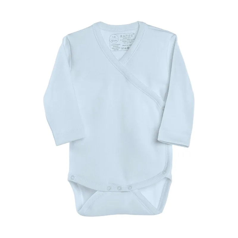 Rapife Wickelbody Langarm Skyblue Gr. 44
