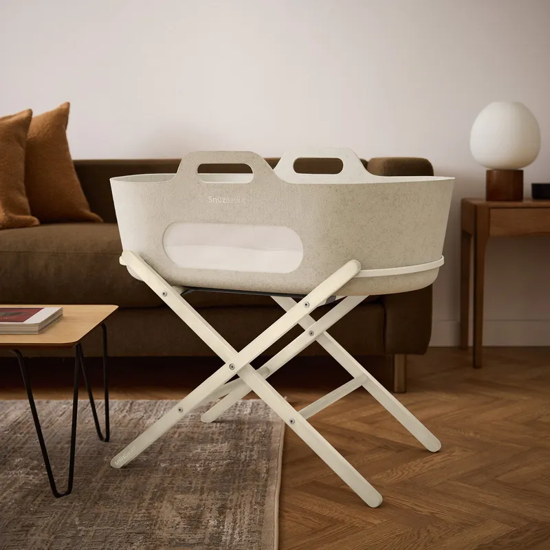 Snüz SnüzBaskit Moses Basket + Stand Set -Barley / Cashmere
