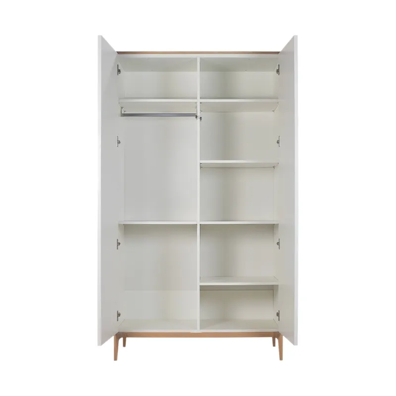 Kidsmill Intense II Kleiderschrank - 2-Türen - Mattweiß / Eiche