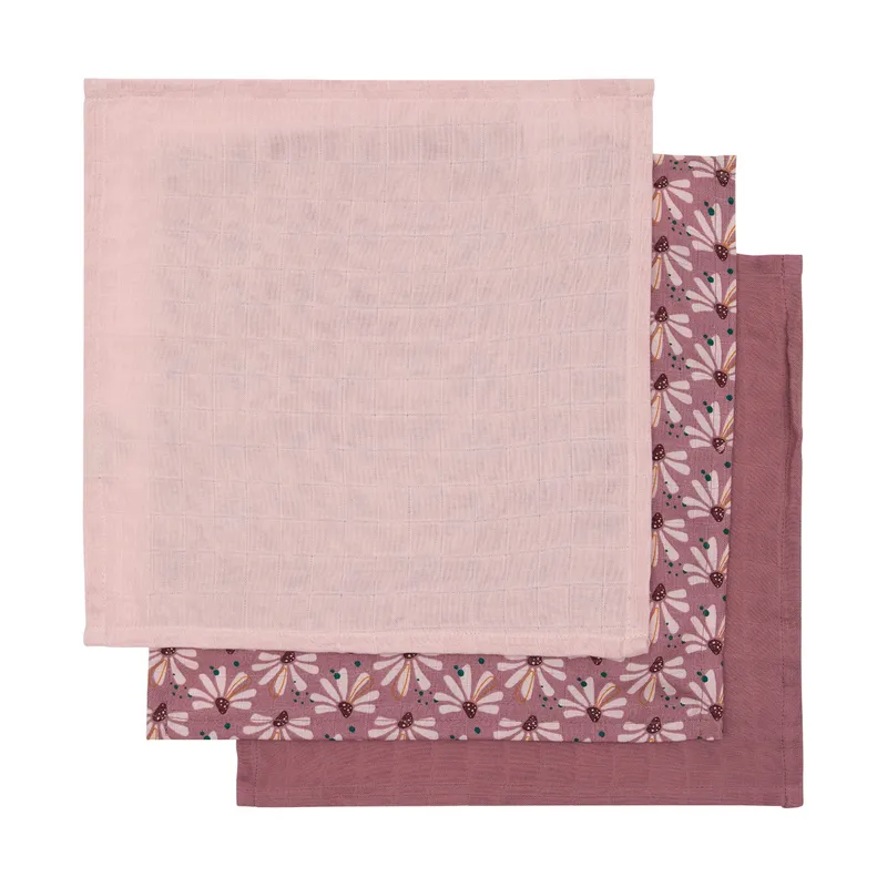 Hydrofiel monddoek 3 stuks LUMA Flowerfever L05337