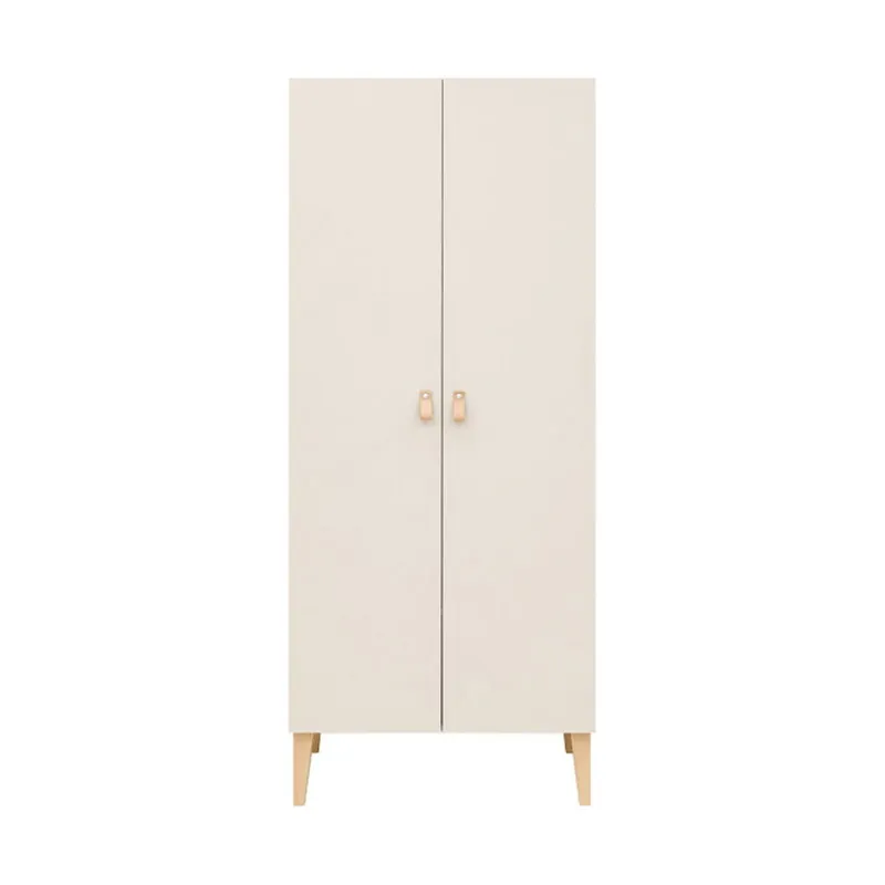 Bopita Amira 2-türiger Kleiderschrank – Dune/Natur
