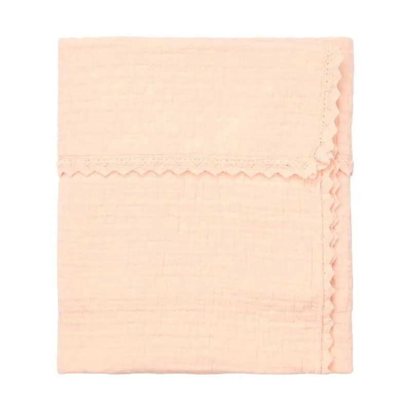 Koeka Elba Spitzenbabydecke - 75 x 100 - Peach