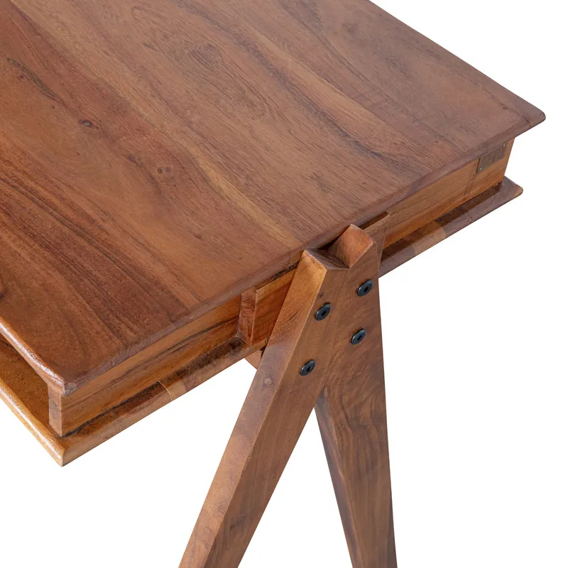 BePureHome Compartment Schreibtisch - Holz Braun