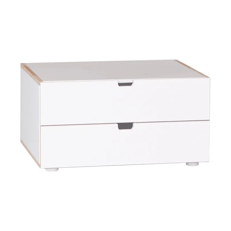 Ms-h Kommode 2-laden Snow-white 10840-11