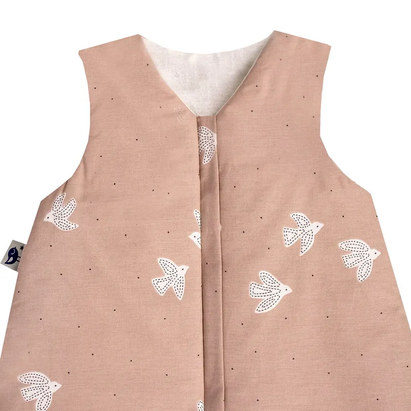 Julius Zöllner Bio-Schlafsack – Rosa – Birdy – Größe 110