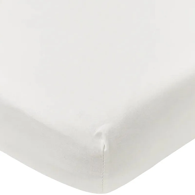 Meyco Uni Spannbettlaken Wiege - 40x80 cm - Weiß