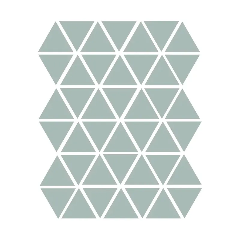 Muursticker Driehoek 45st 4,5x4,5 kl.6 Oud mint