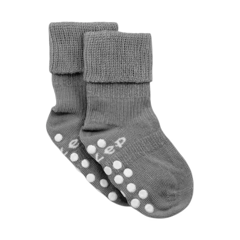 KipKep Anti-Rutsch Bleib-Socken - 12-18 Monate - Grey