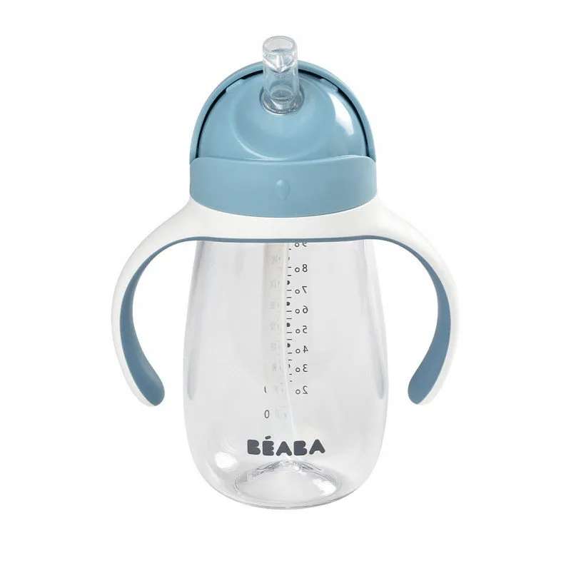 Drinkbeker met rietje 300ml Windy Blue 913479