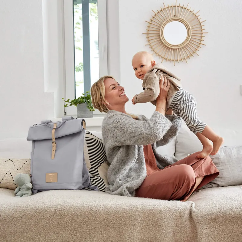 Lässig Rolltop Rucksack Grey